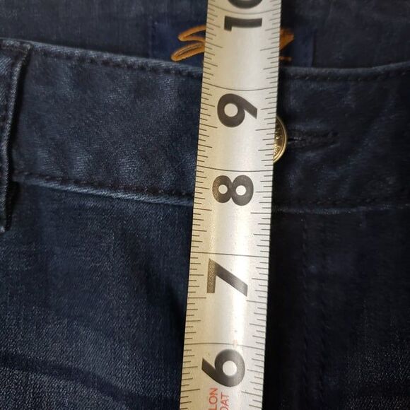 Womens Seven7 Denim Skinny Capris Jeans size 8 Capri Dark Wash - Picture 8 of 9